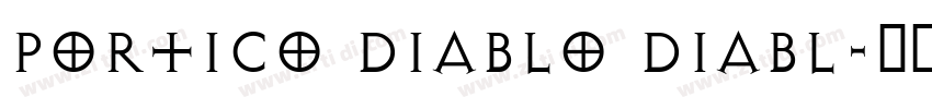Portico Diablo Diabl字体转换